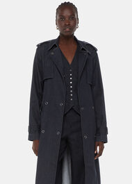 Cara Denim Trench Coat